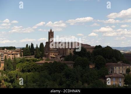 Panorama intorno alla città di Siena Foto Stock