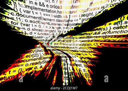 Informazioni generali astratte sul codice del computer Foto Stock