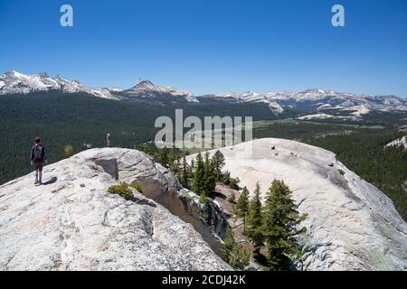 Half Dome in Yosemite Valley Foto Stock