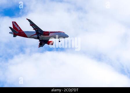 Airline Airbus A319-111 easyJet. Foto Stock