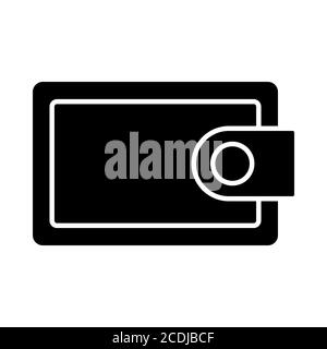Icona Glyph di Wallet Banking Foto Stock
