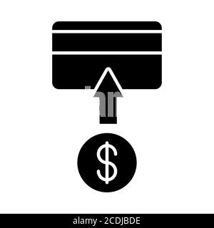 Payment Banking Glyph icona Foto Stock