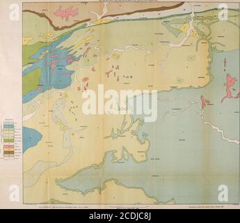 . Gli altipiani del Surrey sud-occidentale; uno studio geografico in sabbia e argilla . DA Matthews, Emily Catherine 670 gli altopiani della S96M3 sudoccidentale Surrey SI PREGA DI NON REMOVECARDS O SCIVOLI DA QUESTA POCKET UNIVERSITY OF TORONTO BIBLIOTECA N?ll. MAPPA GEOLOGICA.. DA Matthews, Emily Catherine 670 gli altopiani del sud-ovest S96M3 Surrey PREGO NON REMOVECARDS O SCIVOLI DA QUESTA BIBLIOTECA TASCABILE DELL'UNIVERSITÀ DI TORONTO N? III. HIND HEAD E BLACKDOWN IN DETTAGLIO. Foto Stock