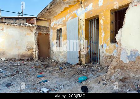Casa distrutta Foto Stock