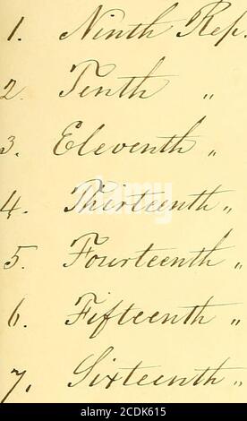 . La relazione annuale della Società americana per la colonizzazione del popolo libero del colore degli Stati Uniti . -^. VF I. /^^7^/!;v4*^t, /7 t/l^c^^/iy^^^-l/^^-^^^^/^^ /rj/. /- IL NONO ANNUALE,REPORT 4WIFIFIFFFUW ^^FSFF^ FQR COLONIZZANDO IL LIBERO FEOFI.E DI COZ.OUH XIKLI D STATI^^. CON UN'APPENDICE STAMPATA DA WAY SC GIDEON. 1826 % la Nona riunione annuale della Società di colonizzazione americana si è tenuta nella sala SupremeCourt, presso il Campidoglio, lunedì 1826 gennaio. L'on. Henry Clay, uno dei VicePresi-Dents della Società, ha preso la presidenza. Il sig. Clay si alzò, e disse, era con grande r Foto Stock