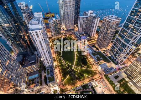 Lakeshore East Park progettato da OJB Landscape Architecture Foto Stock