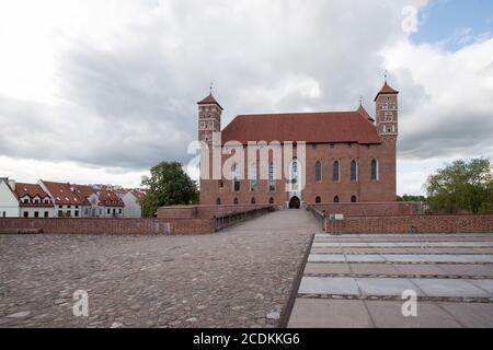 Mattone Gotico Lidzbark Castello episcopale costruito nel XIV secolo a Lidzbark Warminski, Polonia. 24 Maggio 2020 © Wojciech Strozyk / Alamy Stock Photo Foto Stock