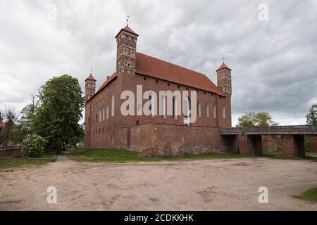 Mattone Gotico Lidzbark Castello episcopale costruito nel XIV secolo a Lidzbark Warminski, Polonia. 24 Maggio 2020 © Wojciech Strozyk / Alamy Stock Photo Foto Stock