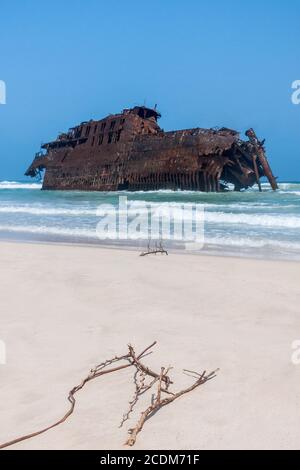 Costa de Boa Esperança con relitto Cabo Santa M. Foto Stock