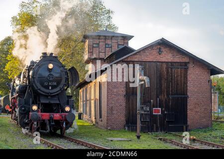 Ferrovia a vapore Weserbergland, Nordbahnhof, Rinteln, Germania Foto Stock