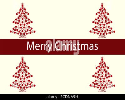 Buon Natale sfere ghirlanda ad albero Foto Stock