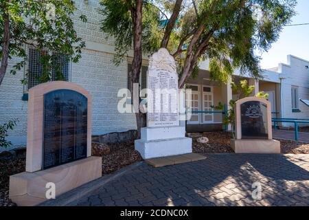 War Memorial, Augathella, Central West Queensland, Australia. Foto Stock