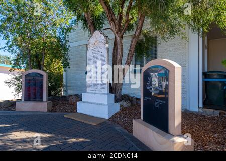War Memorial, Augathella, Central West Queensland, Australia. Foto Stock