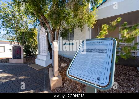 War Memorial, Augathella, Central West Queensland, Australia. Foto Stock