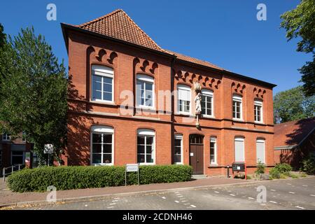D-Dorsten, Lippe, zona Ruhr, Parco Naturale Hohe Mark Westmuensterland, Muensterland, Westfalia, Nord Reno-Westfalia, NRW, canonica della Chiesa di Sant'Agata, chiesa parrocchiale cattolica Foto Stock