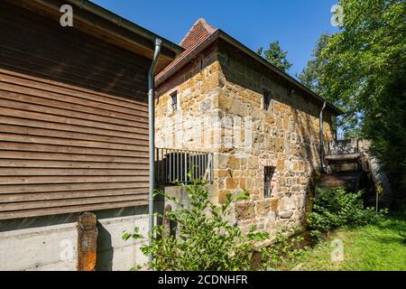 D-Dorsten, D-Dorsten-Rhade, Lippe, Ruhr, Hohe Mark Westmuensterland Nature Park, Muensterland, Westfalia, Nord Reno-Westfalia, NRW, Rhade mulino ad acqua Foto Stock