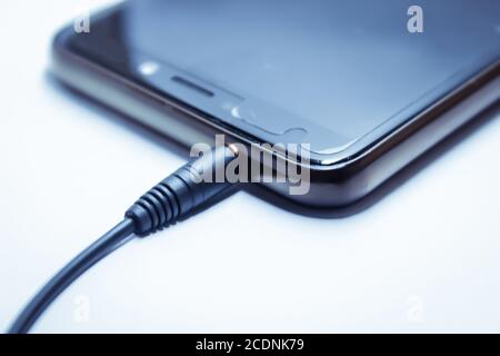 Un'immagine del jack audio Foto Stock