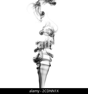 Fumo nero volute Foto Stock