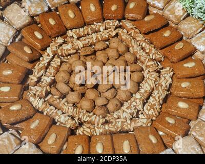 Pan di zenzero con noci di Aquisgrana di nome Aachener Printen Foto Stock