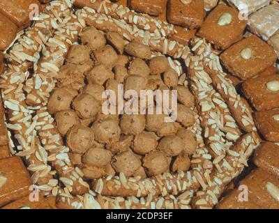 Pan di zenzero con noci di Aquisgrana di nome Aachener Printen Foto Stock