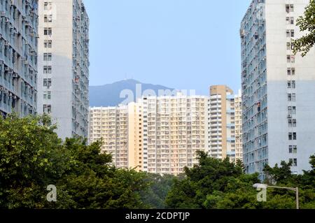 Appartamenti a Kowloon, Hong Kong, 2020 Foto Stock