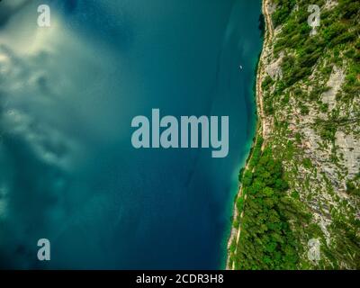 Lago Gosausee come vista dall'alto Foto Stock