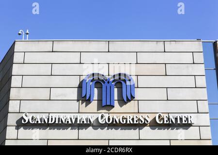 Aarhus, Danimarca - 12 maggio 2019: Centro congressi scandinavo ad Aarhus, Danimarca Foto Stock