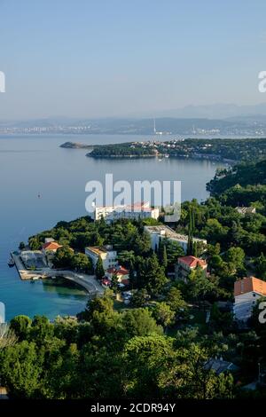 Città di Omisalj, isola di Krk, Croazia Foto Stock