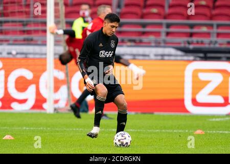 Amsterdam, Paesi Bassi. 29 Agosto 2020. AMSTERDAM, 29-08-2020, Johan Cruijff Arena football, amichevole testmatch, Stagione 2020-2021, Ajax - Eintracht Francoforte, Edson Alvarez Credit: Pro Shots/Alamy Live News Foto Stock