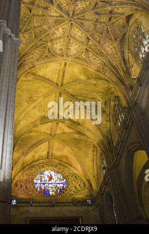 La cattedrale di Sevilla, Spagna, Andalusia Foto Stock