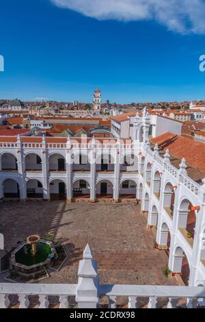 Chiesa di Iglesia de San Felipe Neri, Sucre, capitale costituzionale della Bolivia, capitale del dipartimento di Chuquisaca, Bolivia, America Latina Foto Stock