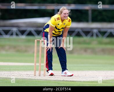 BECKENHAM, Regno Unito, 29 AGOSTO: Surrey East Stars Bryony Smith durante il Rachael Heyhoe Flint Trophy tra South East Stars Women e Western Storm at the County Ground, Beckenham il 29 agosto 2020 Credit: Action Foto Sport/Alamy Live News Foto Stock