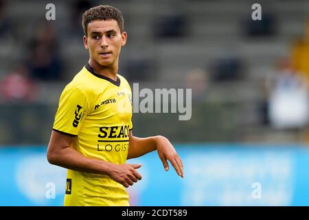 Venlo, Paesi Bassi. 29 Agosto 2020. VENLO, VVV Venlo - SV Straelen, 29-08-2020, calcio, amichevole testmatch, olandese Eredivisie, Stagione 2020-2021, Seacon Stadium de Koel, VVV Venlo player Wassim Essanoussi Credit: Pro Shots/Alamy Live News Foto Stock