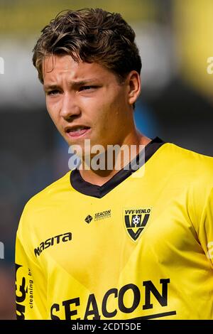 Venlo, Paesi Bassi. 29 Agosto 2020. VENLO, VVV Venlo - SV Straelen, 29-08-2020, calcio, amichevole testmatch, olandese Eredivisie, Stagione 2020-2021, Seacon Stadium de Koel, VVV Venlo player Evert Linthorst Credit: Pro Shots/Alamy Live News Foto Stock