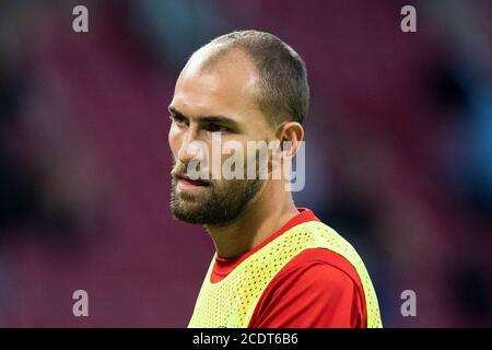 Amsterdam, Paesi Bassi. 29 Agosto 2020. AMSTERDAM, 29-08-2020, Johan Cruijff Arena football, amichevole testmatch, Stagione 2020-2021, Ajax - Eintracht Francoforte, Bas Dost Credit: Pro Shots/Alamy Live News Foto Stock