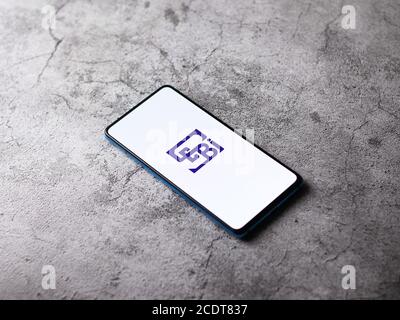 Assam, india - 27 agosto 2020 : il logo SEBI sull'immagine dello stock dello schermo del telefono. Foto Stock