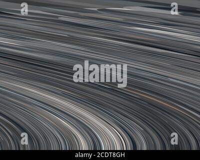 Illustrazione di una curvatura astratta dello spazio in colori scuri. Immagine di sfondo. Illustrazione astratta. Inserire il testo. Modello. Poster. Volumet Foto Stock