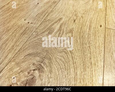 Primo piano con struttura in legno marrone chiaro. Pavimento in legno Foto Stock
