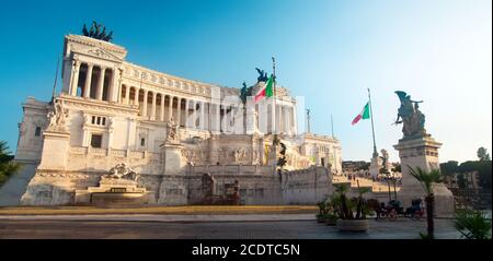 Monumento a Vittorio Emanuele (Tomba del Soldato sconosciuto) nella città di Roma in Italia. Foto Stock