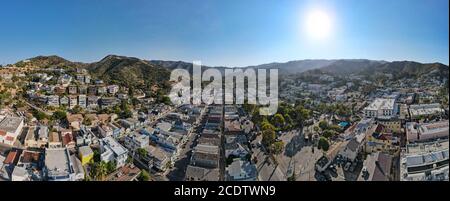 Panorama di Avalon, California. Foto Stock