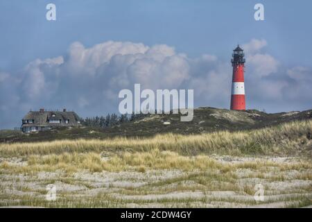 Il faro di Hoernum Foto Stock