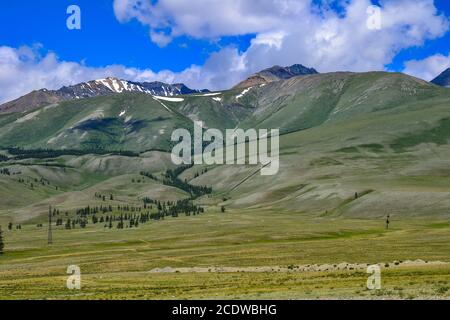 North-Chuya Ridge - catena di montagne nella repubblica di Altai, Russia Foto Stock