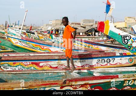 Senegal, città di Saint Louis, patrimonio mondiale dell'UNESCO. Foto Stock