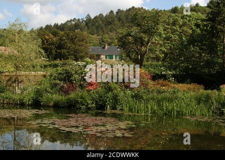 Monet, giardino di Giverny, Normandia, Francia Foto Stock