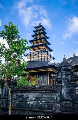 Tempio pura Besakih sul monte Agung, Bali, Indonesia Foto Stock