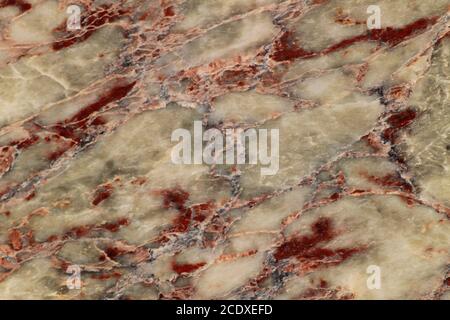 Alcune delle centinaia di varietà di marmo in Turchia. Marmo motivo trama sfondo per disegno. texture marmo motivo sfondo astratto. Foto Stock