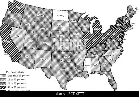 . La raccolta di statistiche commerciali di Joseph E. Austrian; una compilazione completa, concisa e pratica, appositamente preparata per l'uso di dirigenti commerciali e pubblicitari; Basato sui risultati del censimento del 1920 e su dati derivati da altre fonti autorevoli, con mappe e diagrammi, vale a dire Bristol (Virginia e Tennessee), Texarkana (Arkansas e Texas), e Union City (Indiana e Ohio), e iscontato in ogni stato. Inoltre, una di queste città, Bristol, si trova in due divisioni geografiche (Sud Atlantico ed Est Sud Centrale), ed è contata in entrambe. Ognuna di queste città contro Foto Stock
