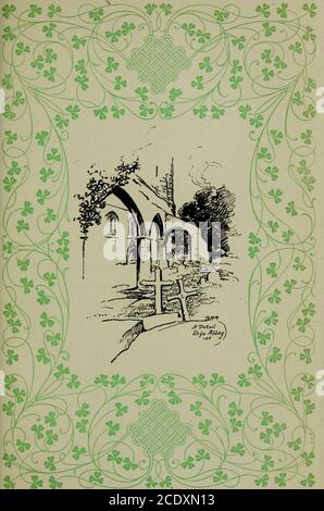 . L'Irlanda romantica . le lotte e i problemi domestici della seconda metà del secolo diciassettesimo. Del vecchio castello, che ha sfidato così tante lotte, rimane solo un piccolo por-tion, ed è incorporato nella caserma militare mod-ern, che, in un modo, in-dicate l'importanza di Enniskillen. Le Cascate di Erne, a Ballyshannon, dove il fiume si unisce alla sua estuario con il suo rapido e tumbling torrente che cade su una parete di trenta piedi di roccia, indicano in nessun uomo-ner inconfondibile il volume di acqua che scorre da sorgente in mare. A Ballyshannon, che hasmore che una fama locale tra i discepoli di Izaak Foto Stock