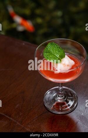 Drink di benvenuto Foto Stock