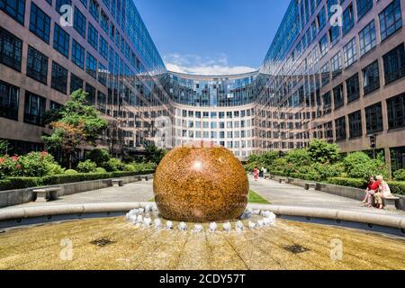 Stabilimento di Fountain a Berlino Tiergarten, Germania Foto Stock